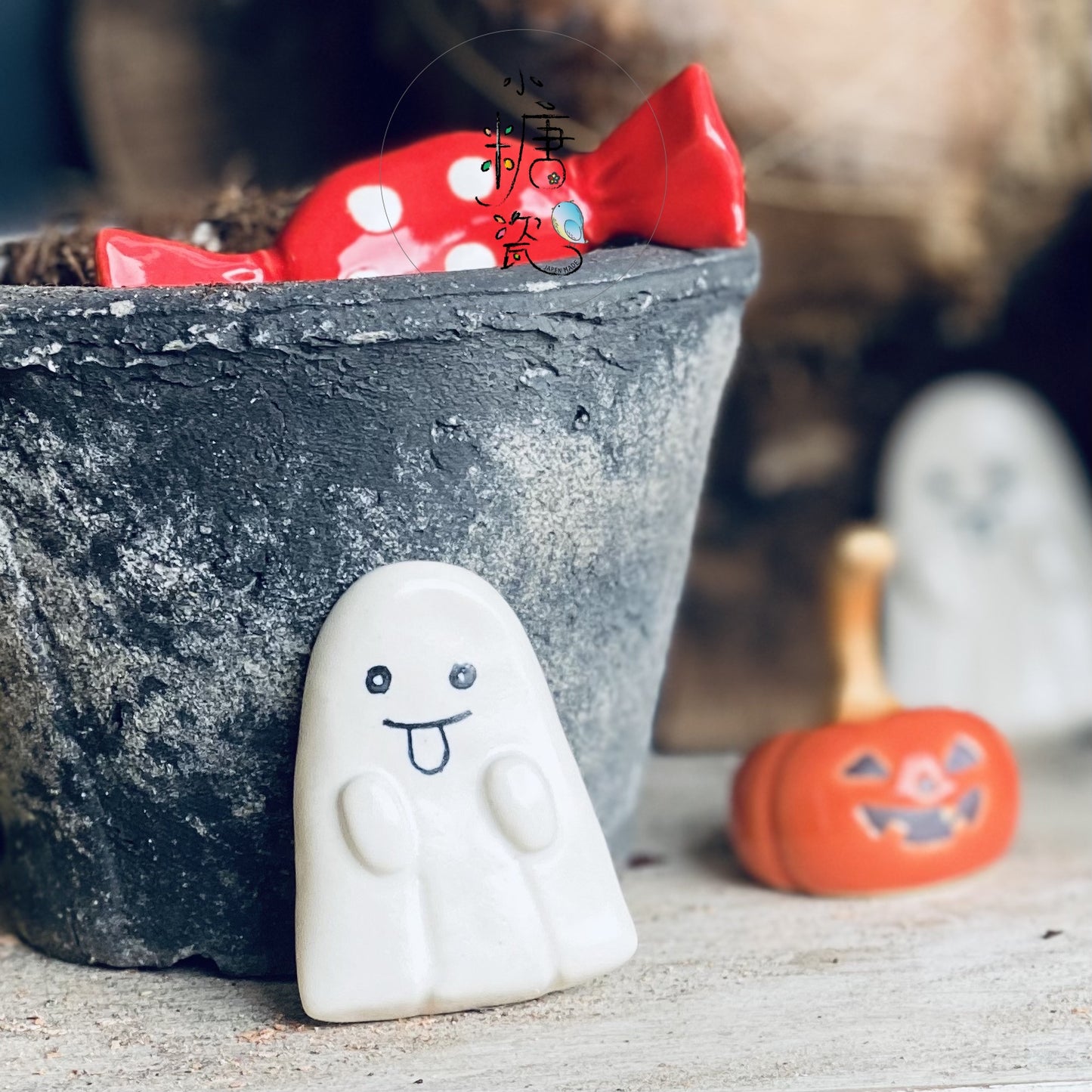 小糖瓷|日本製 🈴️ HALLOWEEN 萬聖節飄飄南瓜可愛筷架