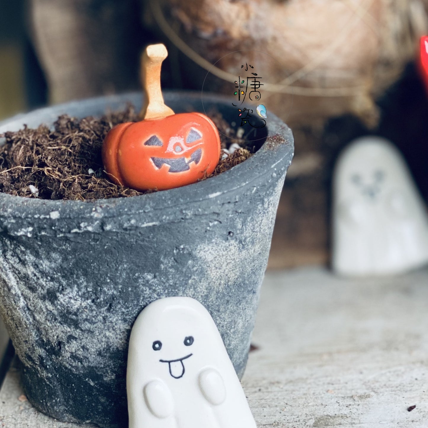 小糖瓷|日本製 🈴️ HALLOWEEN 萬聖節飄飄南瓜可愛筷架