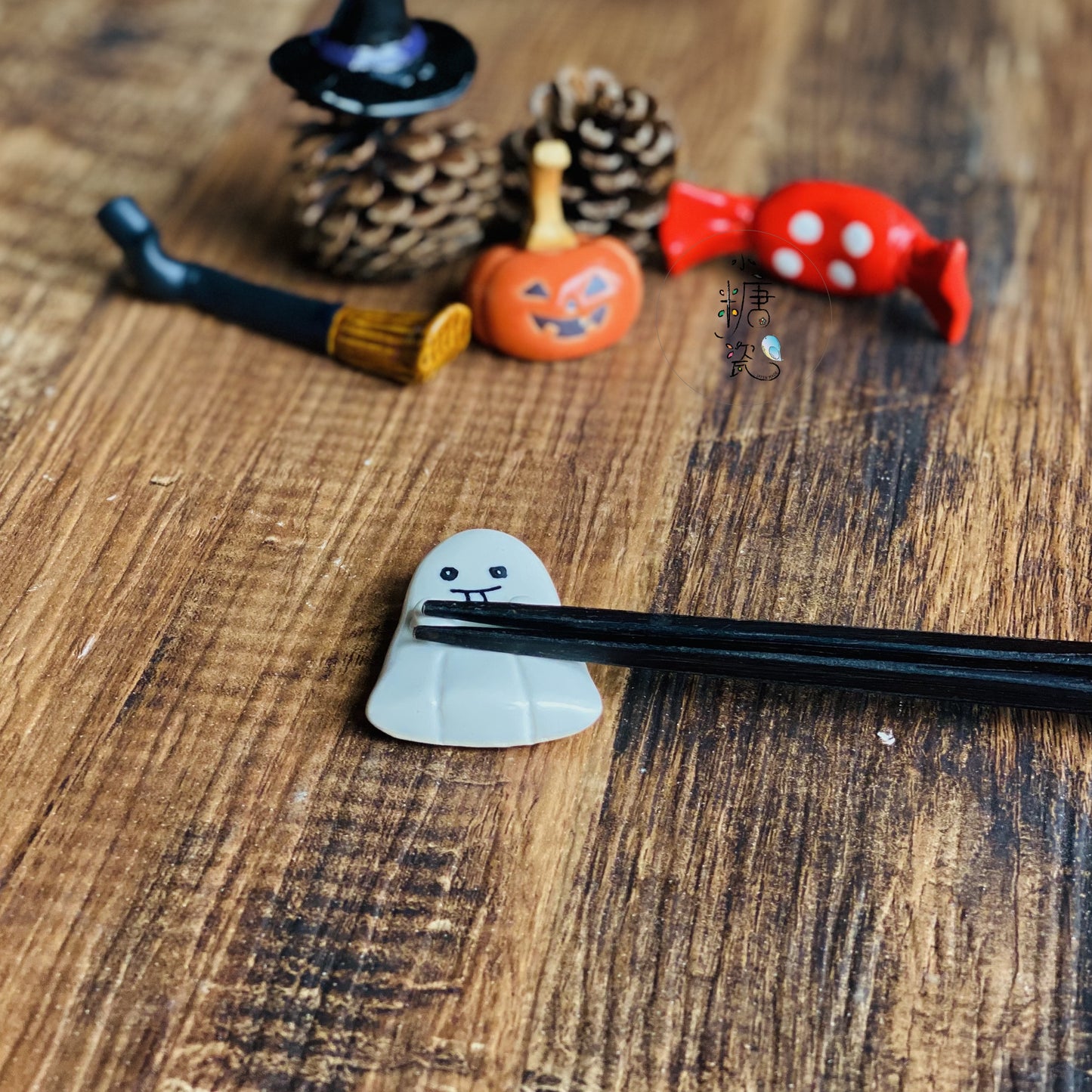 小糖瓷|日本製 🈴️ HALLOWEEN 萬聖節飄飄南瓜可愛筷架