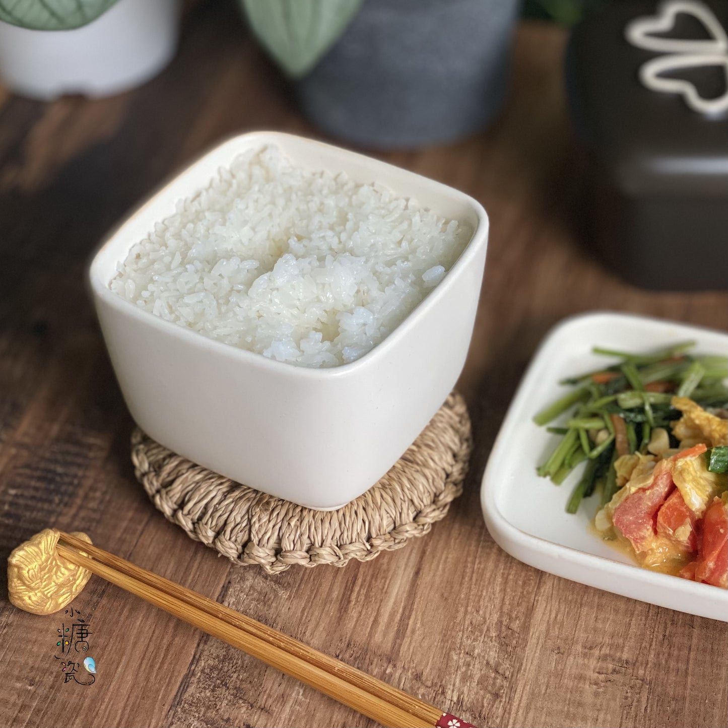 小糖瓷|日本製 四葉草直火微波兩用炊飯鍋(兩色)