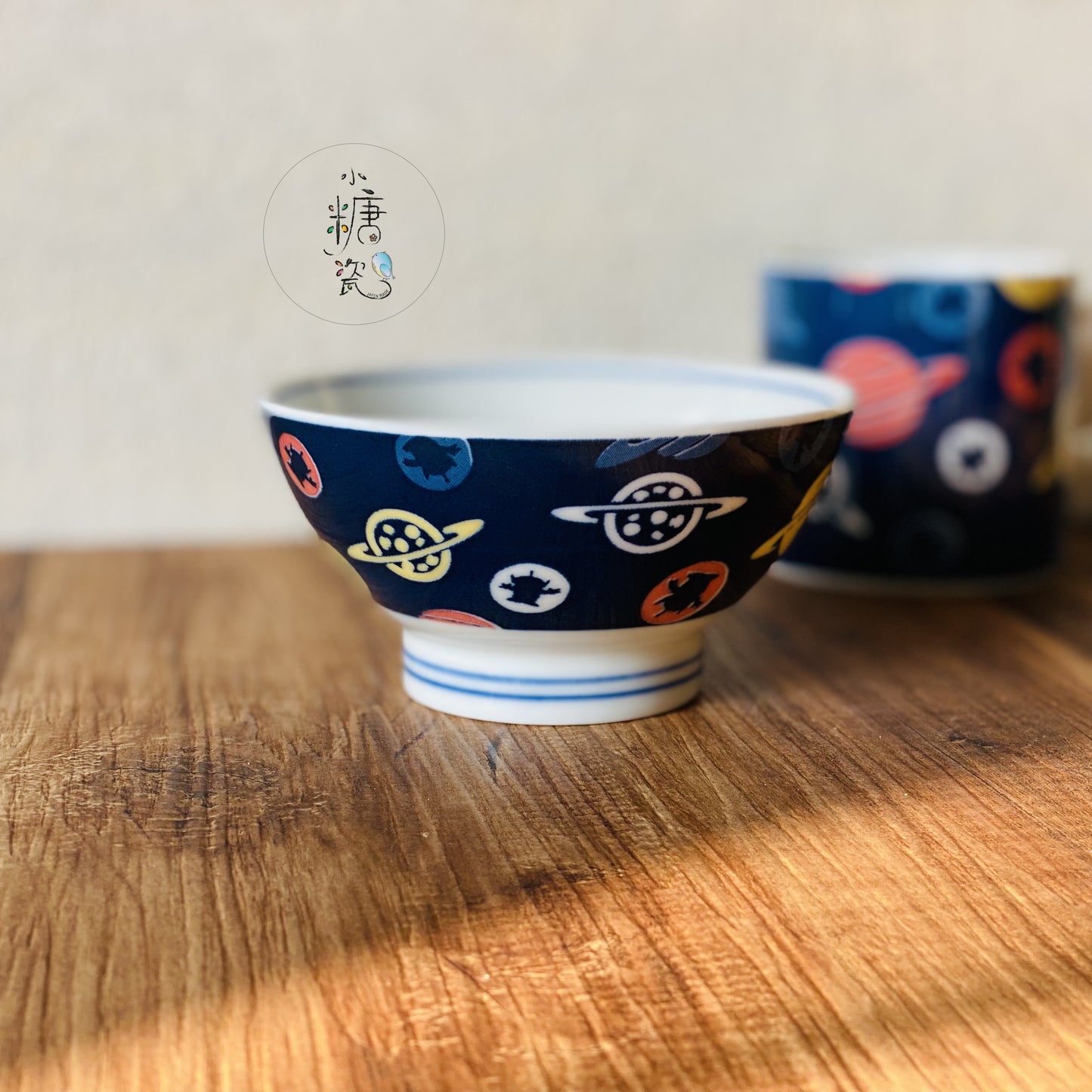 小糖瓷|日本製 🈴️ 宇宙星球三眼怪獸/高腳飯碗/飯碗/茶碗