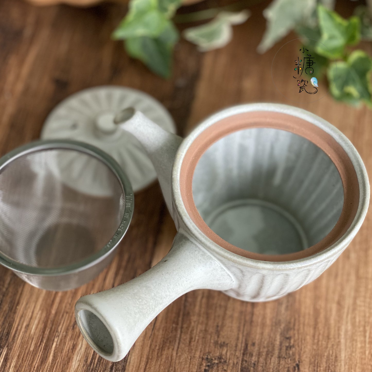 小糖瓷|日本製 六魯輕量陶作急須壺/茶壺(附濾網)