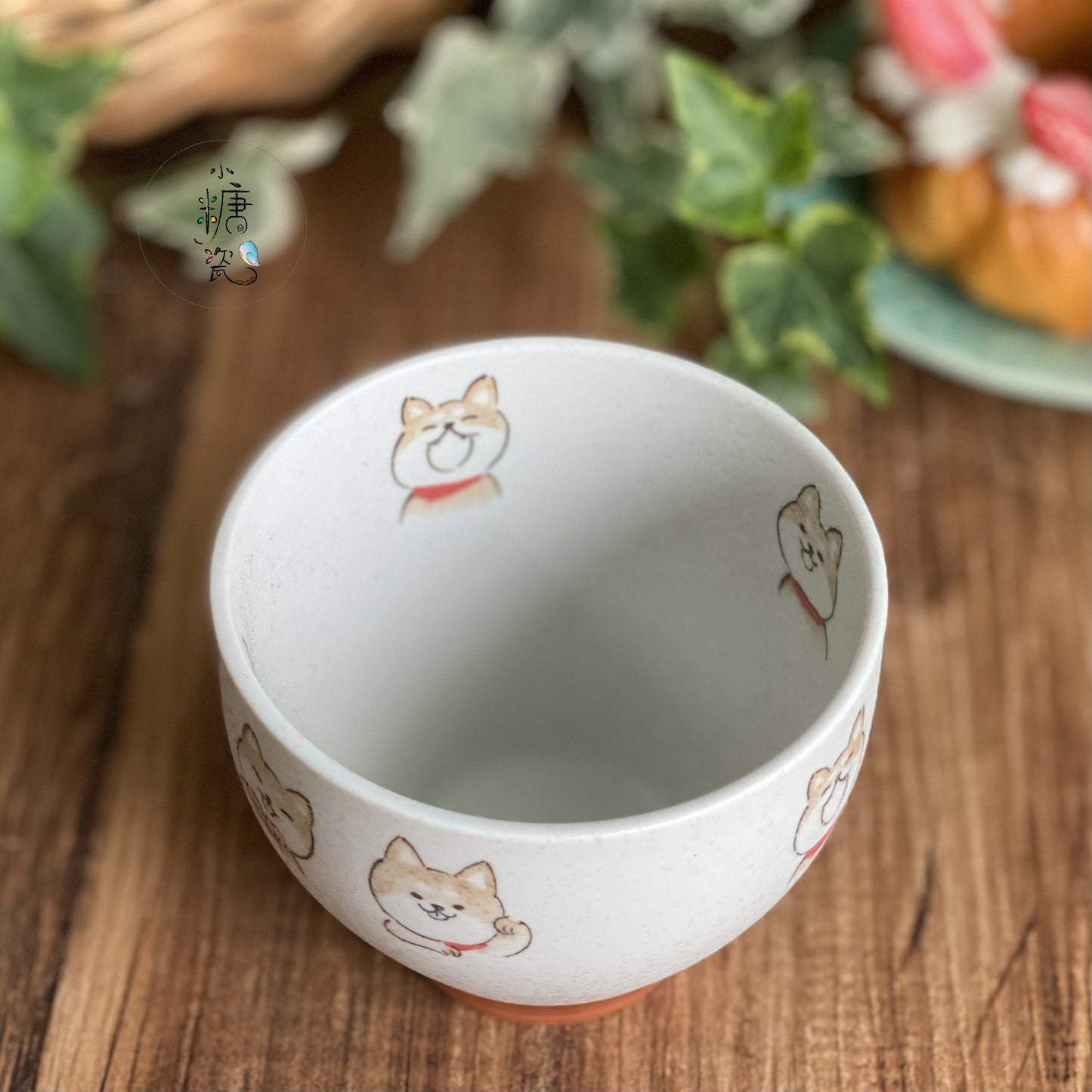 小糖瓷|日本製 手作柴犬汪汪輕量手握杯/茶杯