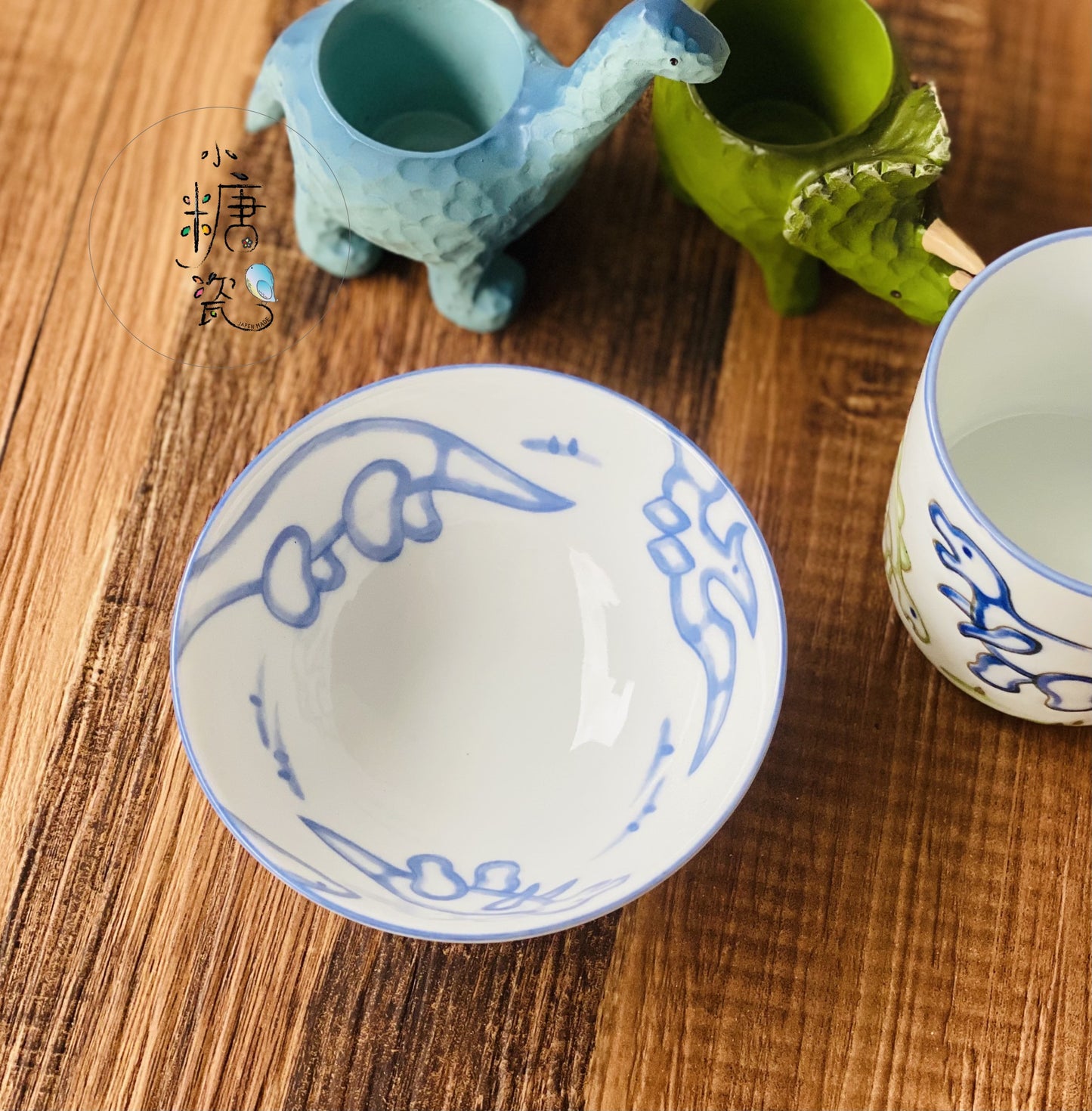 小糖瓷|日本製 兒童(子供)恐龍飯碗