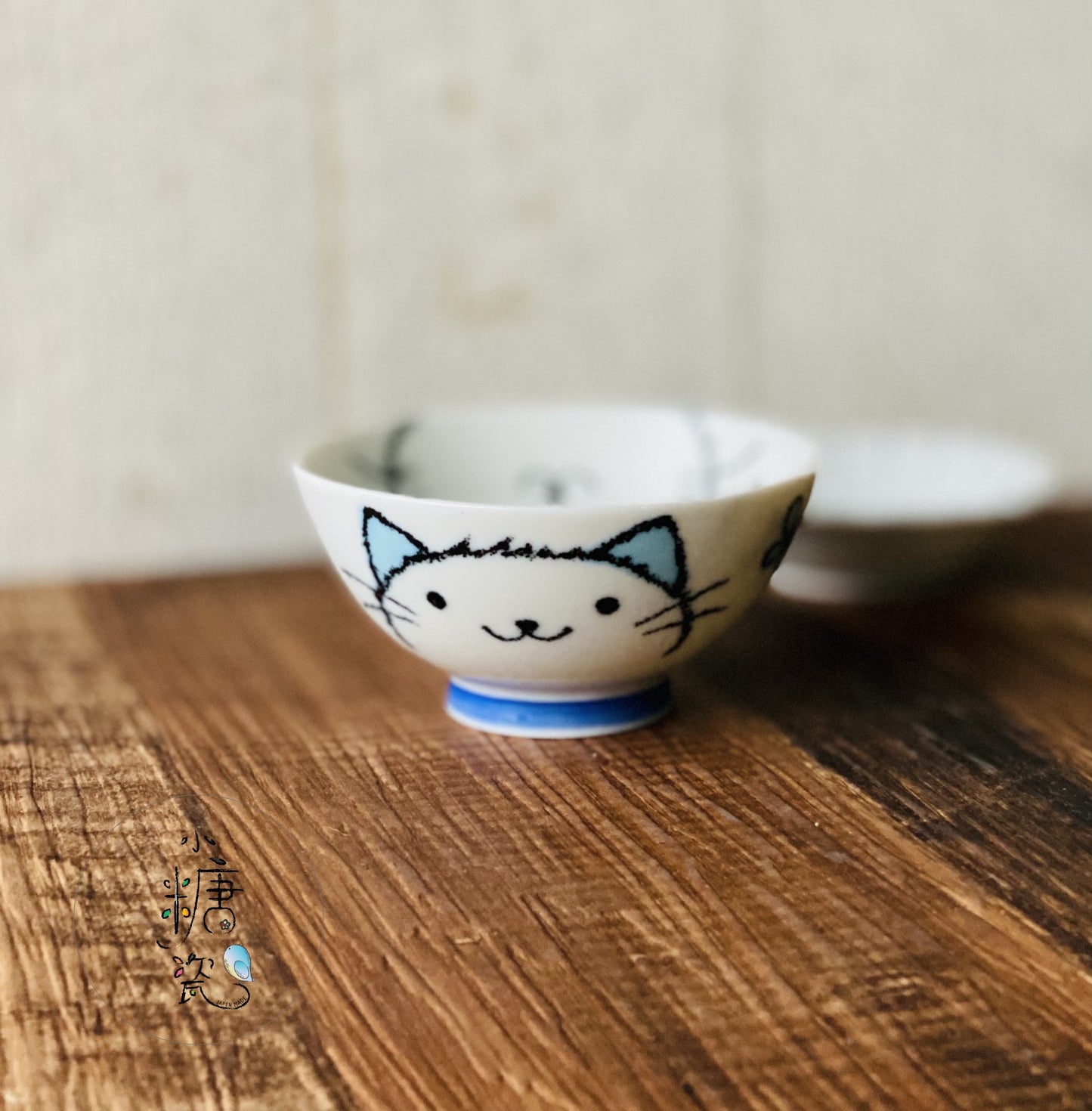 小糖瓷|日本製 不沾飯兒童(子供)手描喵喵飯碗