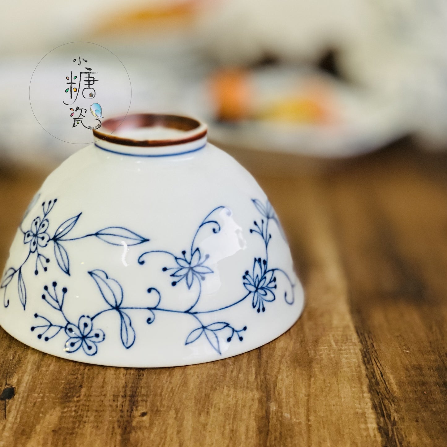 小糖瓷|日本製 光峰 美濃燒 線唐草系列輕量飯碗/茶碗