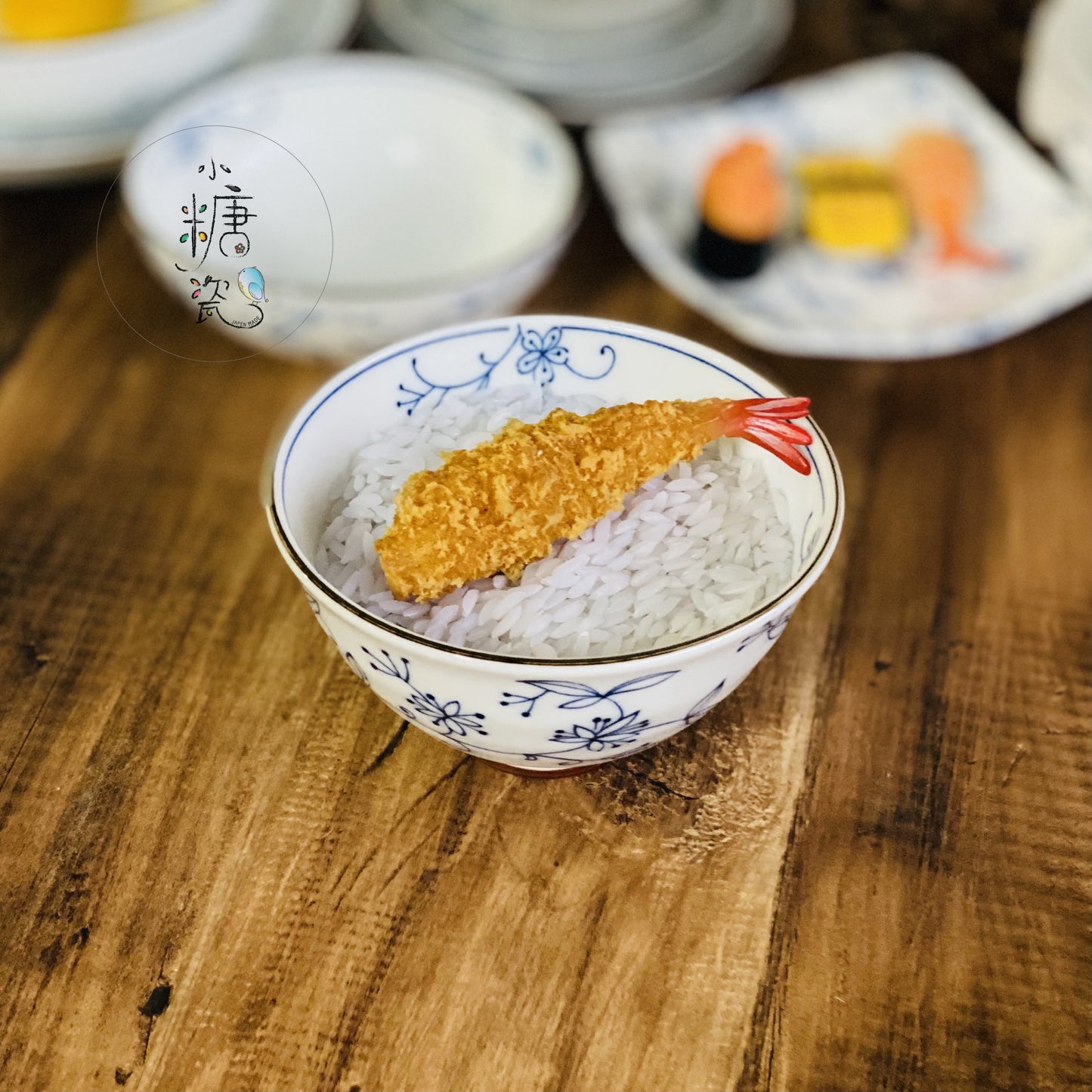 小糖瓷|日本製 光峰 美濃燒 線唐草系列輕量飯碗/茶碗