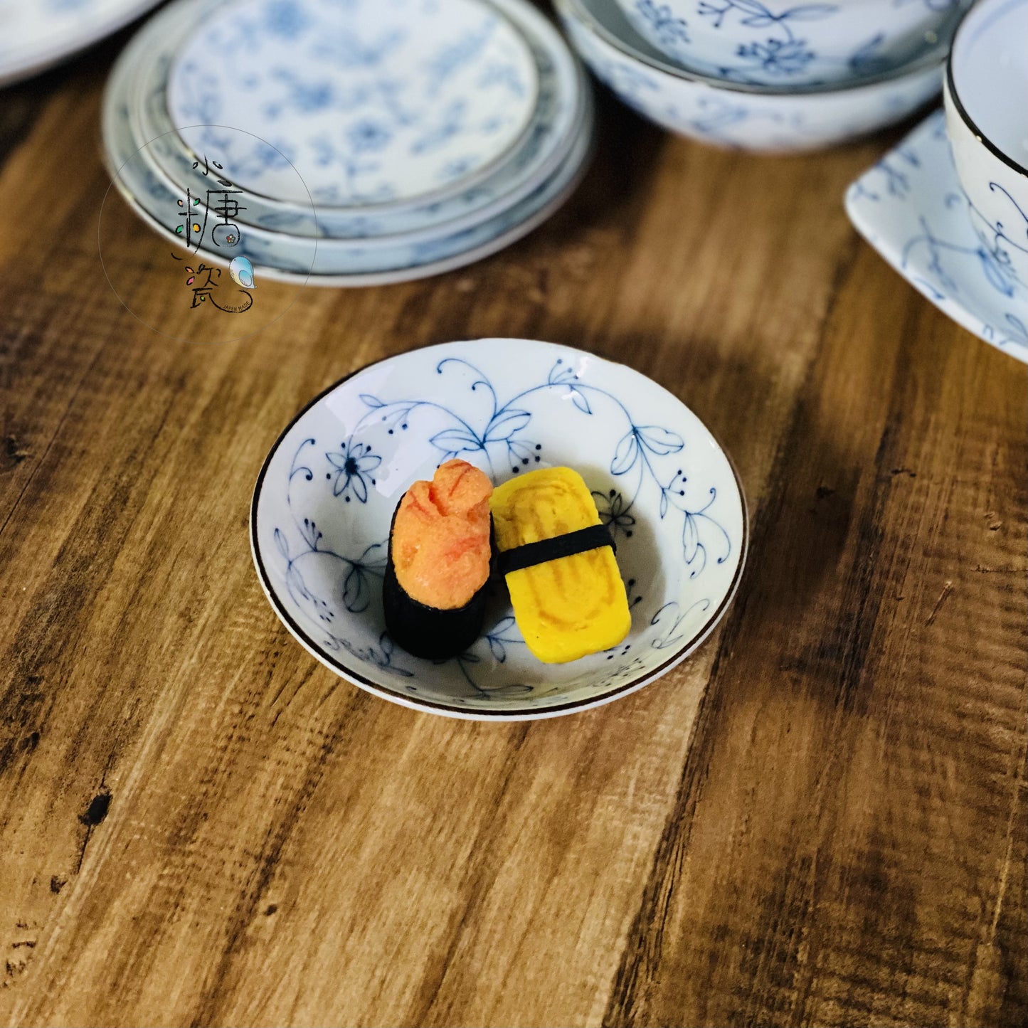 小糖瓷|日本製 美濃燒 線唐草系列輕量小碟/小菜碟/醬料碟/小鉢(有描邊)