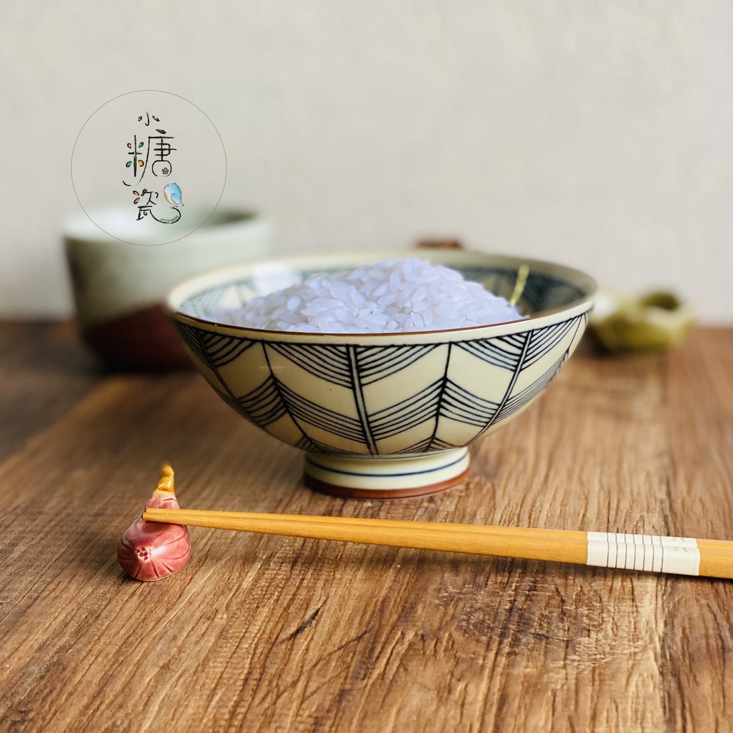 小糖瓷|日本製 古染系列之輕量大平碗/飯碗(三款)