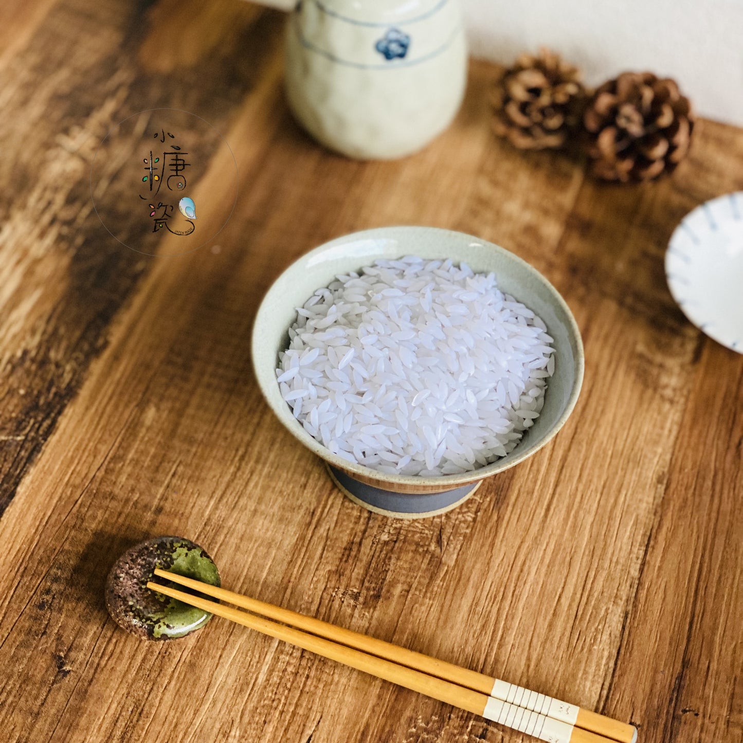 陶作雙色橘冰裂釉G型飯碗/富士山形飯碗