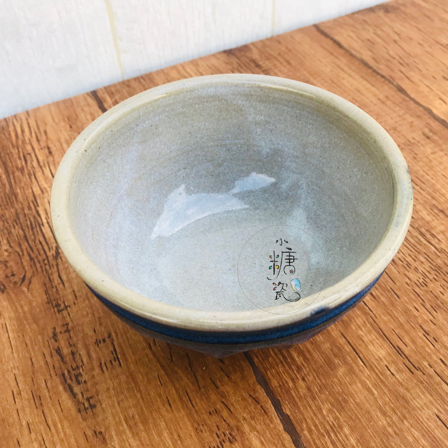 小糖瓷⎜日本製 🈴️ 手捏陶作藍漸層飯碗