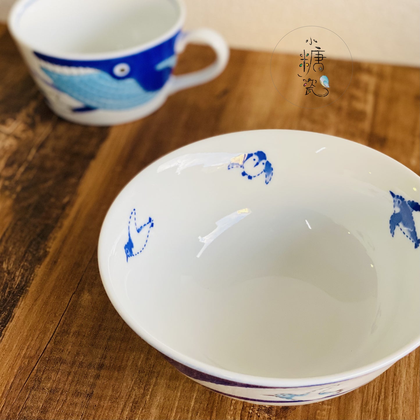 小糖瓷|日本製 兒童(子供)可愛鯨鯊拉麵碗/麵碗