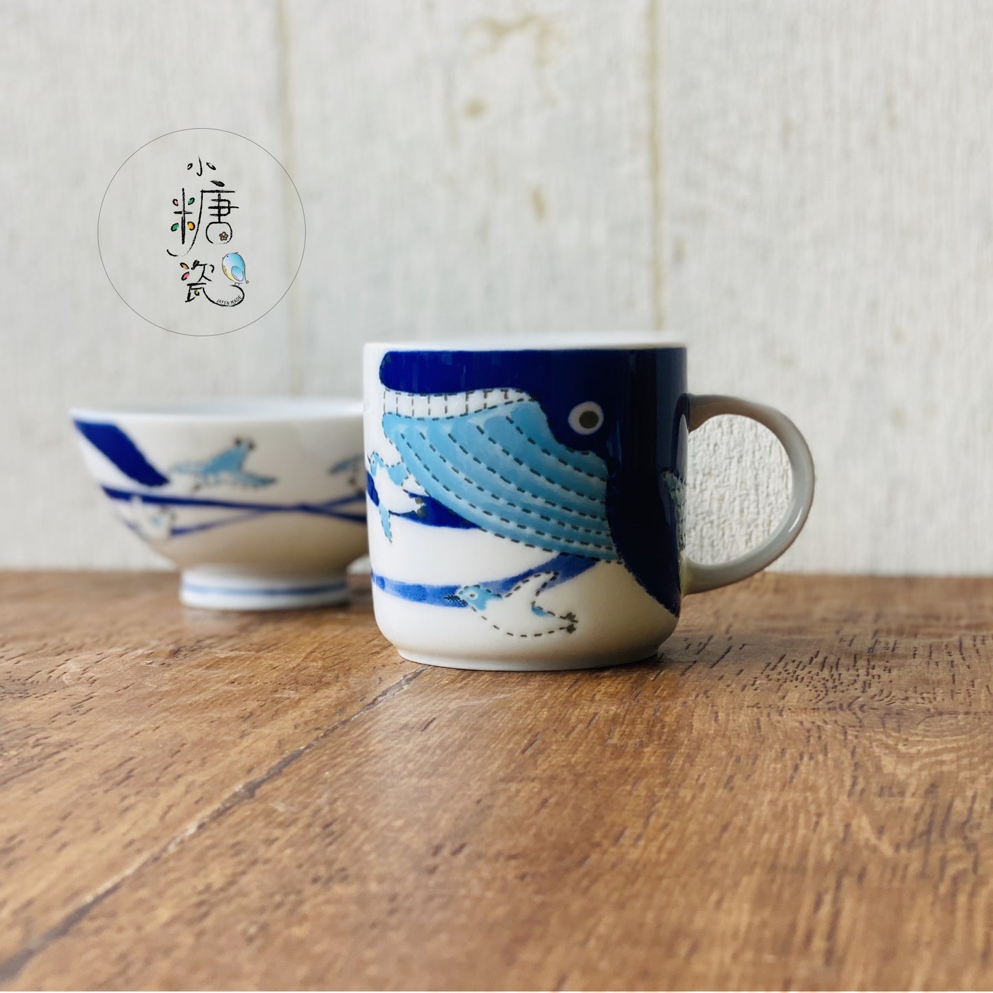 小糖瓷|日本製 兒童(子供)可愛鯨鯊馬克杯