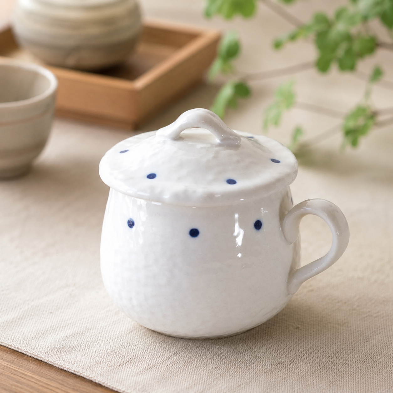 點點附手把蓋物