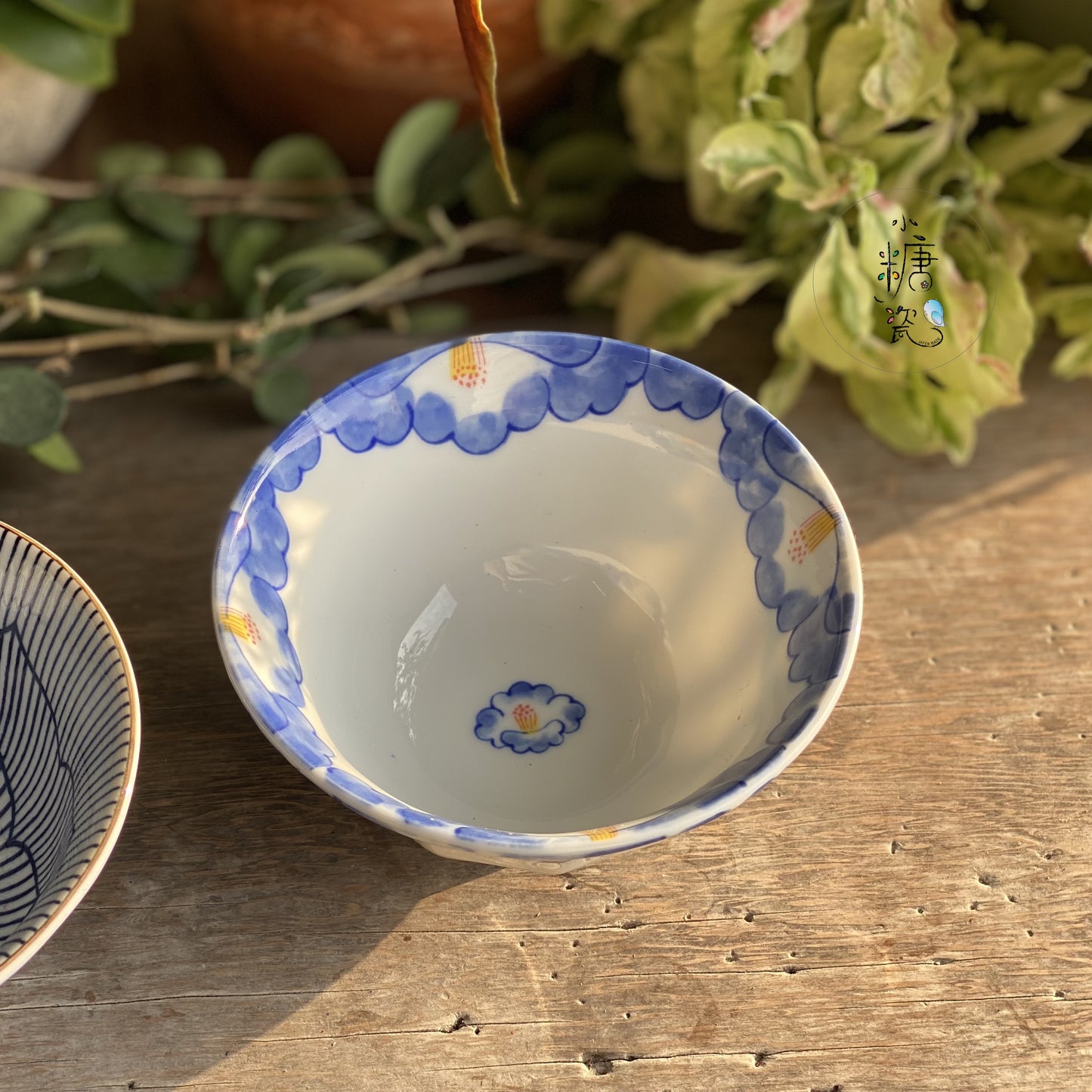 小糖瓷｜日本製 摺邊超輕量山茶花飯碗（兩款）