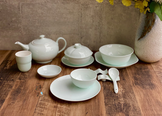 小糖瓷| 獨家販售 [預定/訂製] 高級骨瓷的青藍骨瓷餐具｜各式器型