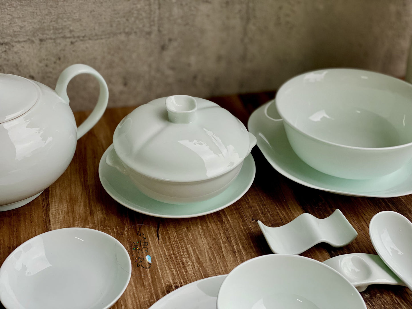 小糖瓷| 獨家販售 [預定/訂製] 高級骨瓷的青藍骨瓷餐具｜各式器型