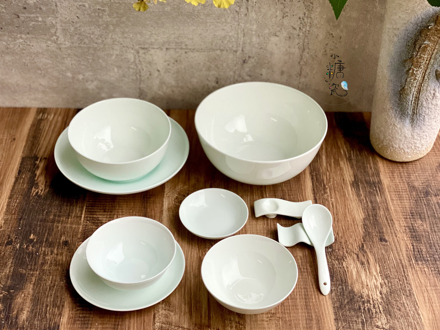 小糖瓷| 獨家販售 [預定/訂製] 高級骨瓷的青藍骨瓷餐具｜各式器型