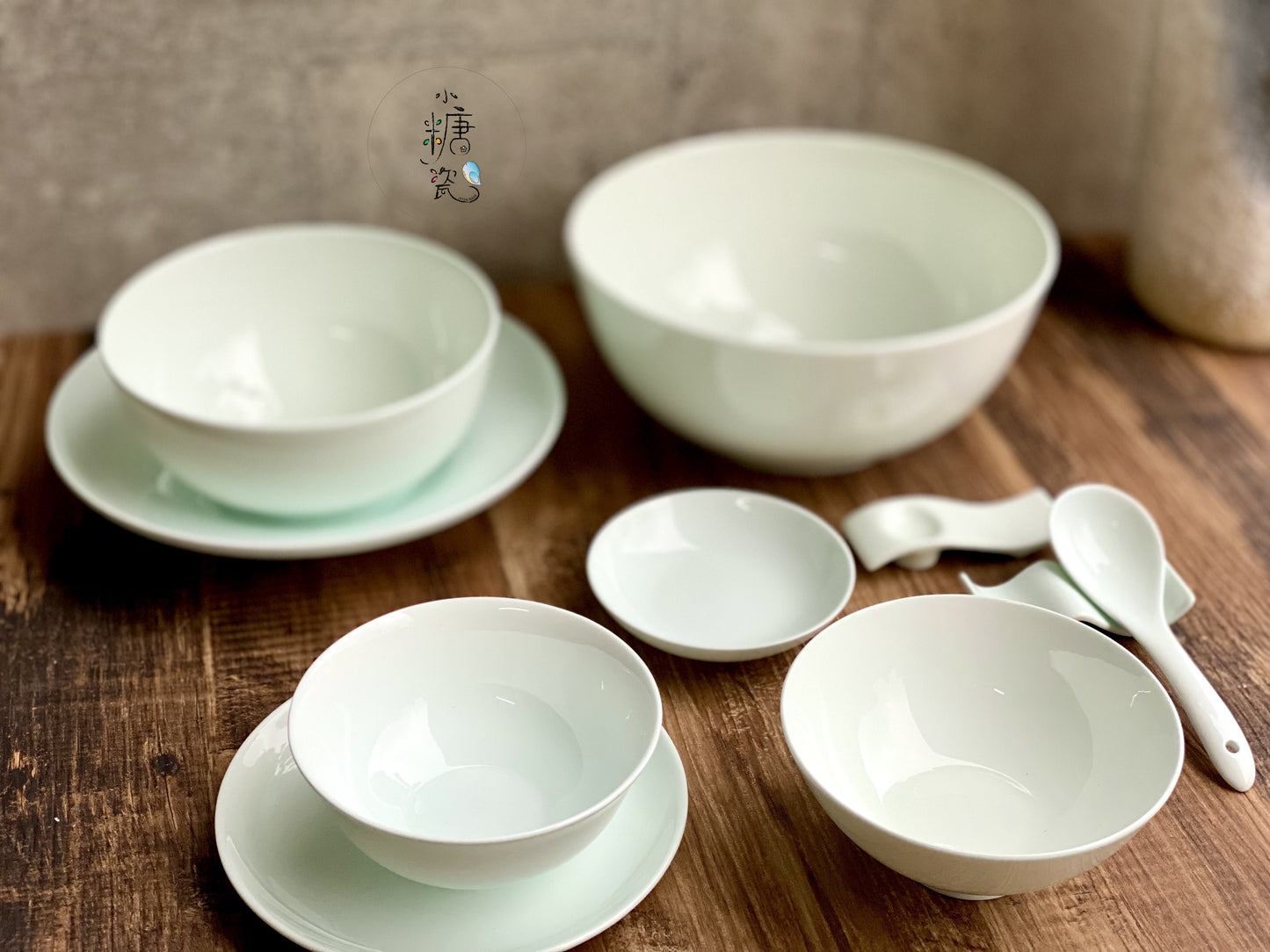 小糖瓷| 獨家販售 [預定/訂製] 高級骨瓷的青藍骨瓷餐具｜各式器型