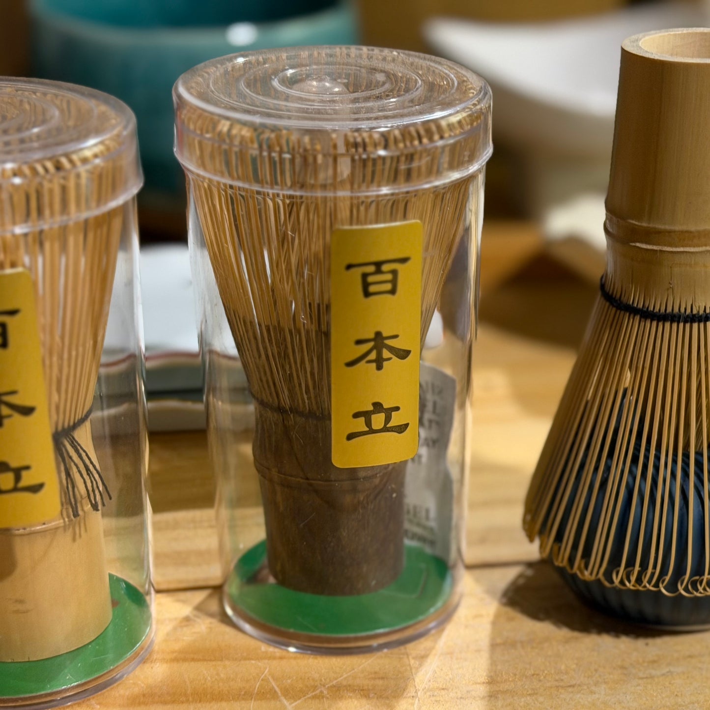 日式竹製茶筅/抹茶刷(百本立)(兩色）
