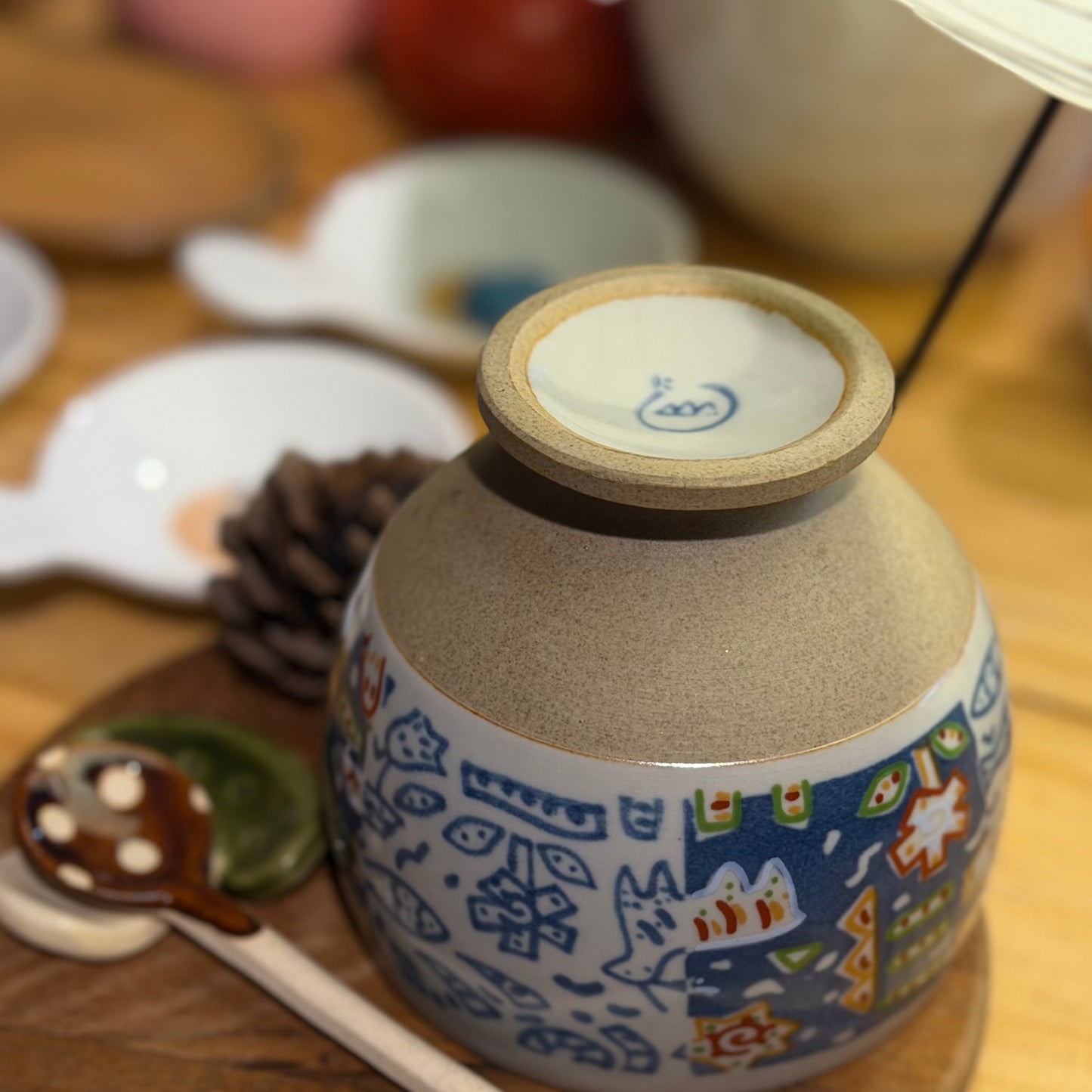 動物圖騰胖胖高腳杯/小高臺