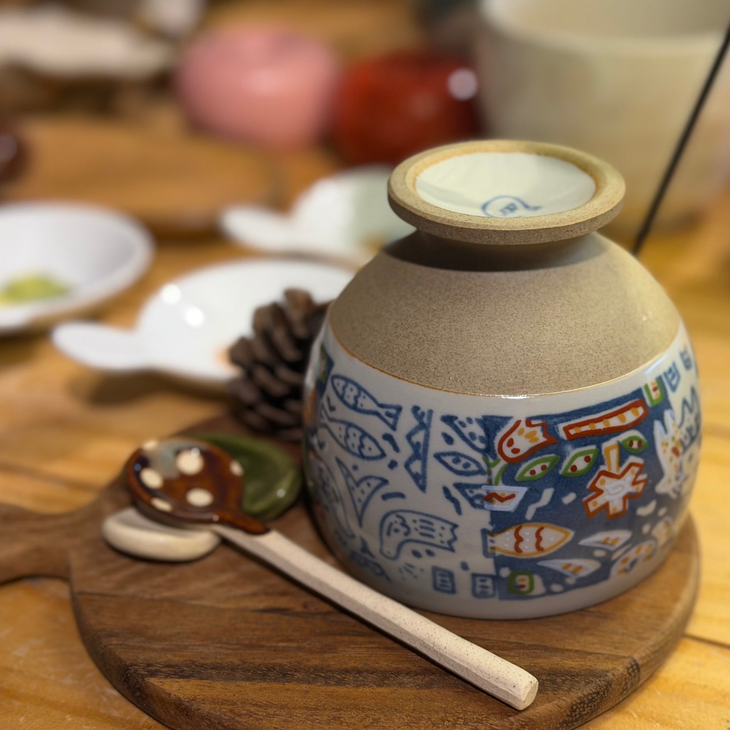動物圖騰胖胖高腳杯/小高臺