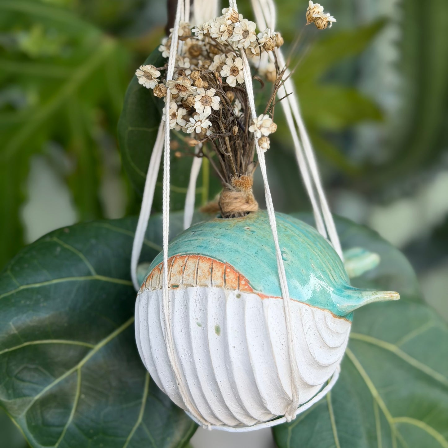 [預購中] 職人手作 海洋大鯨魚游游花器（兩用）