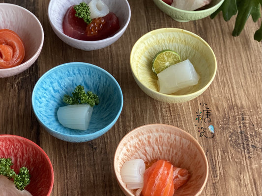 小糖瓷｜日本製 [板前料理] [日峰] 百花齊放。絢彩煙花漬物缽/前菜小盤