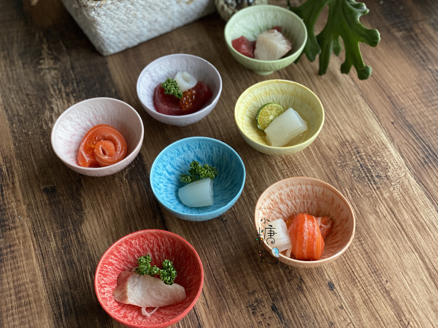 小糖瓷｜日本製 [板前料理] [日峰] 百花齊放。絢彩煙花漬物缽/前菜小盤