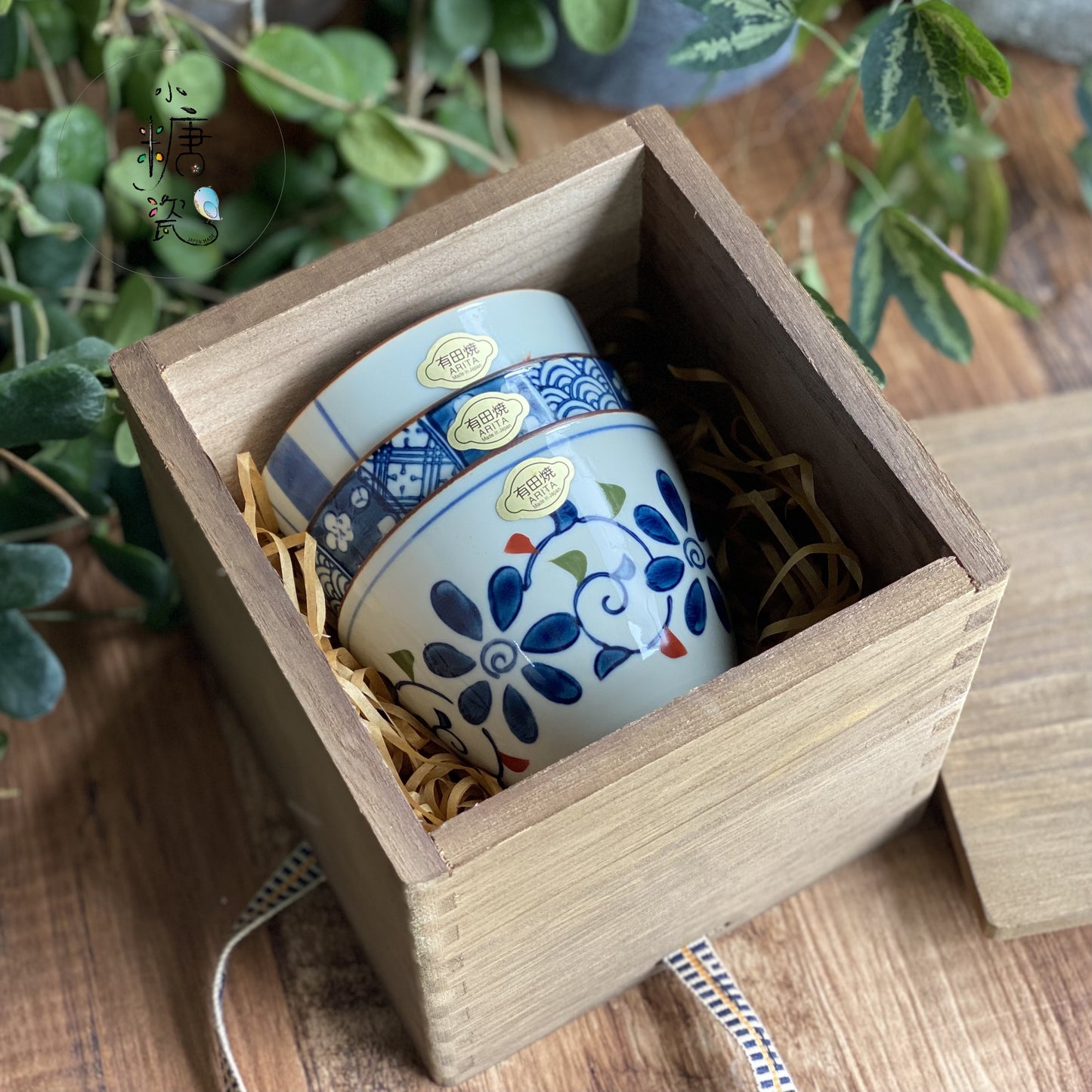小糖瓷⎜日本製 🈴️ 有田燒日式手握茶杯禮盒（木盒裝）