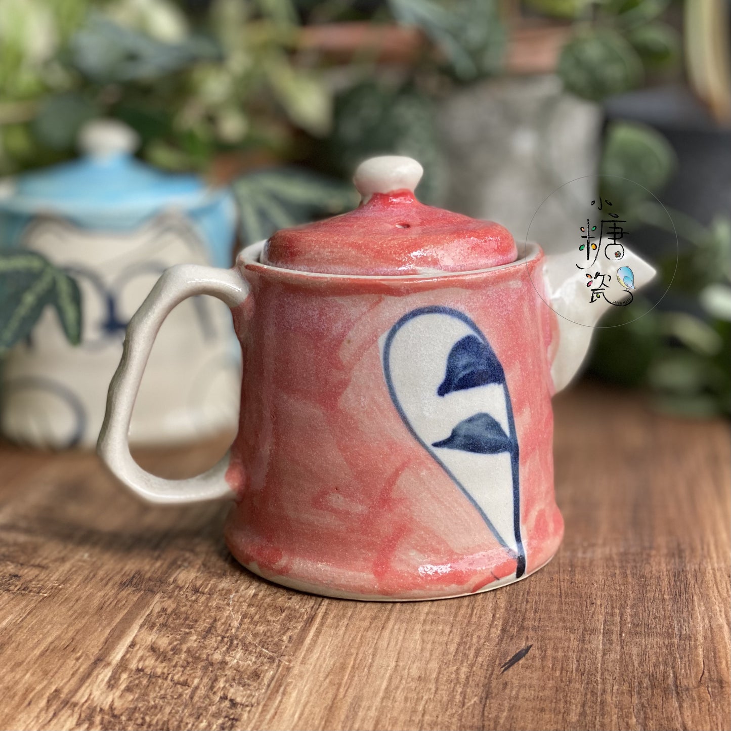 小糖瓷｜日本製 陶作手捏手描喵喵茶壺（附濾網）