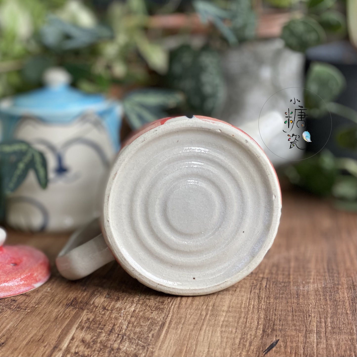 小糖瓷｜日本製 陶作手捏手描喵喵茶壺（附濾網）