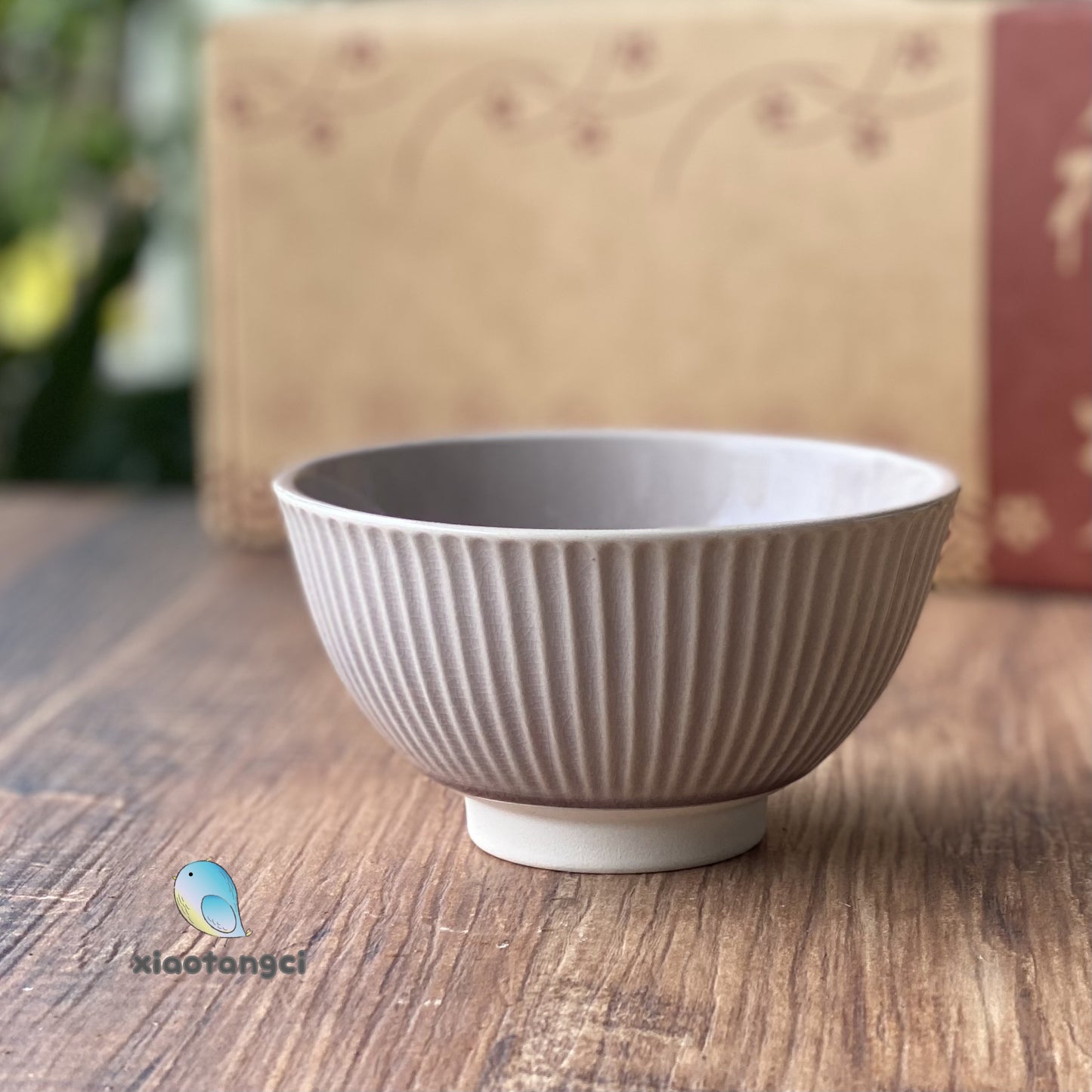 小糖瓷｜日本製 [特價] 菊割十草飯碗禮盒（六入）