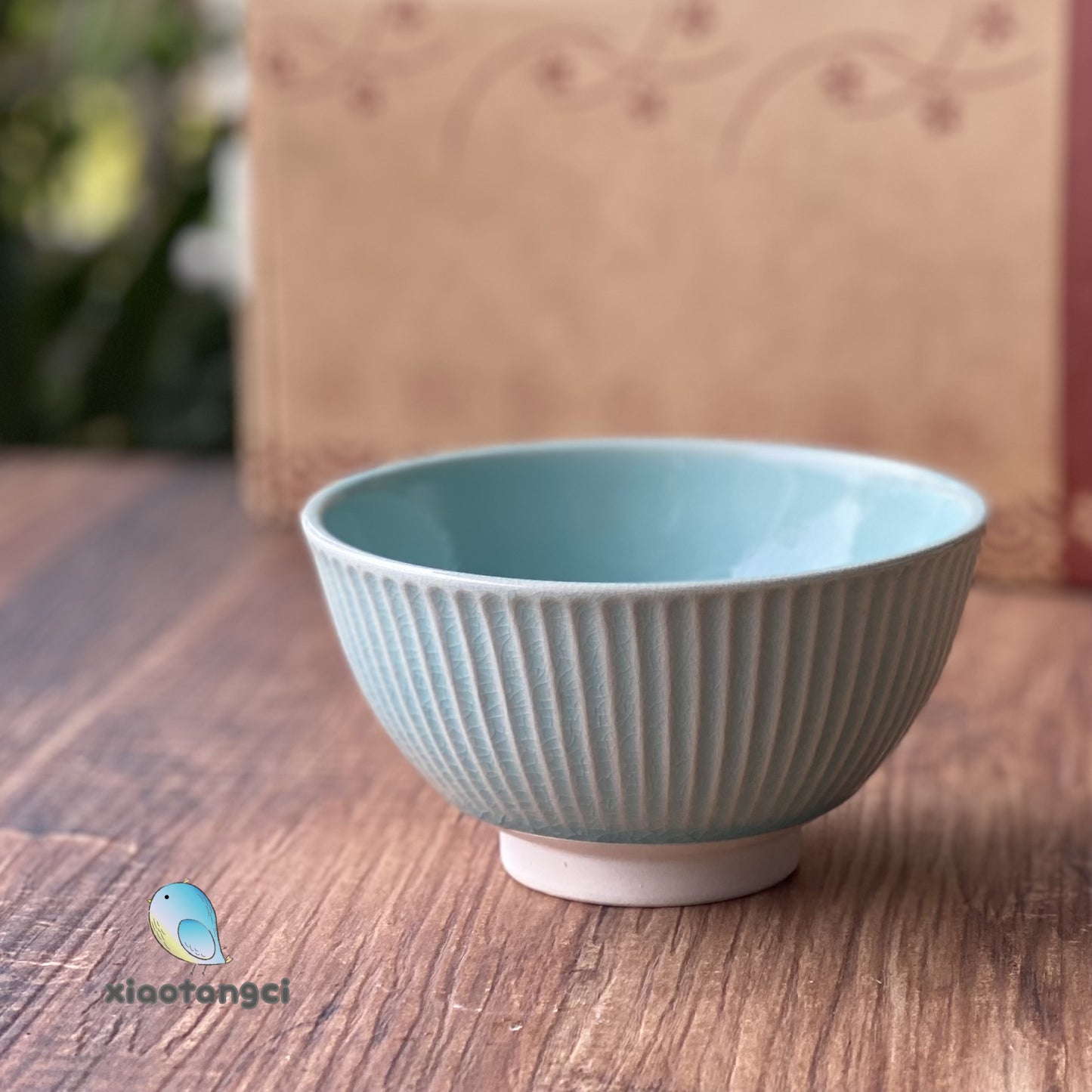 小糖瓷｜日本製 [特價] 菊割十草飯碗禮盒（六入）
