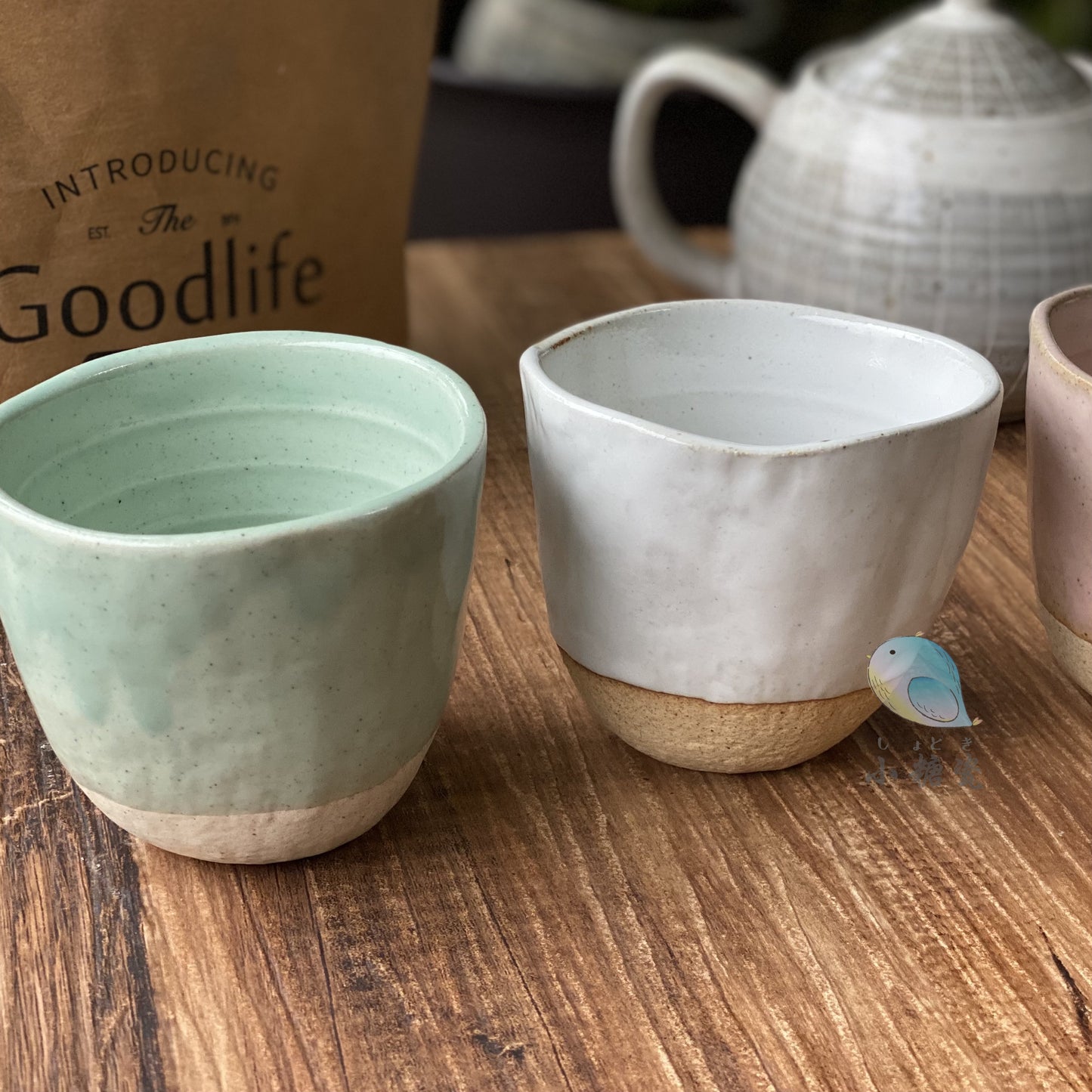 小糖瓷⎜日本製  陶器手捏茶杯/咖啡杯/手握杯