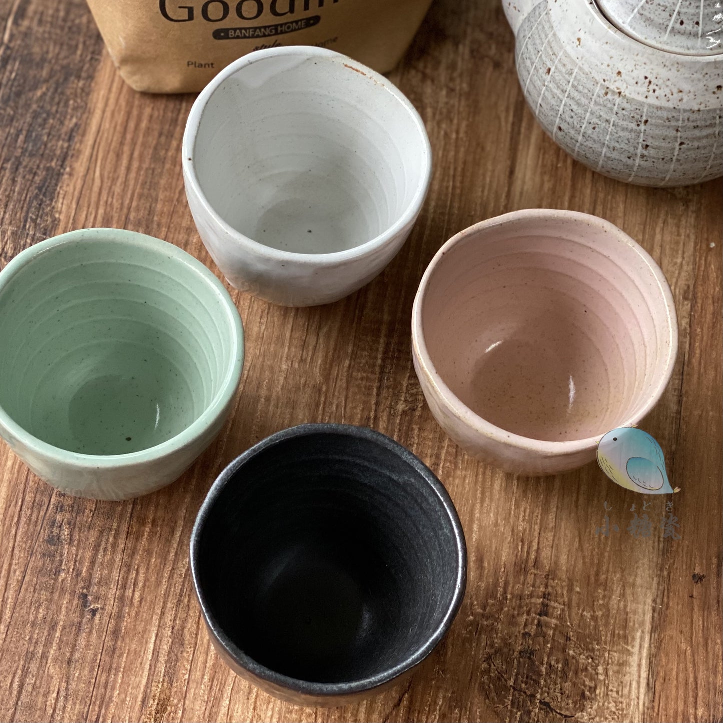 小糖瓷⎜日本製  陶器手捏茶杯/咖啡杯/手握杯