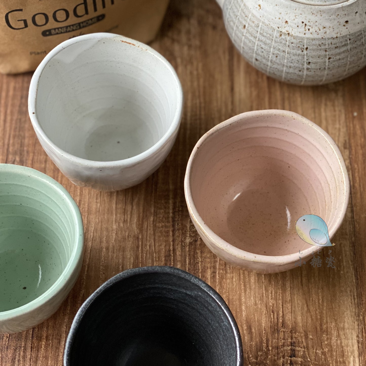 小糖瓷⎜日本製  陶器手捏茶杯/咖啡杯/手握杯