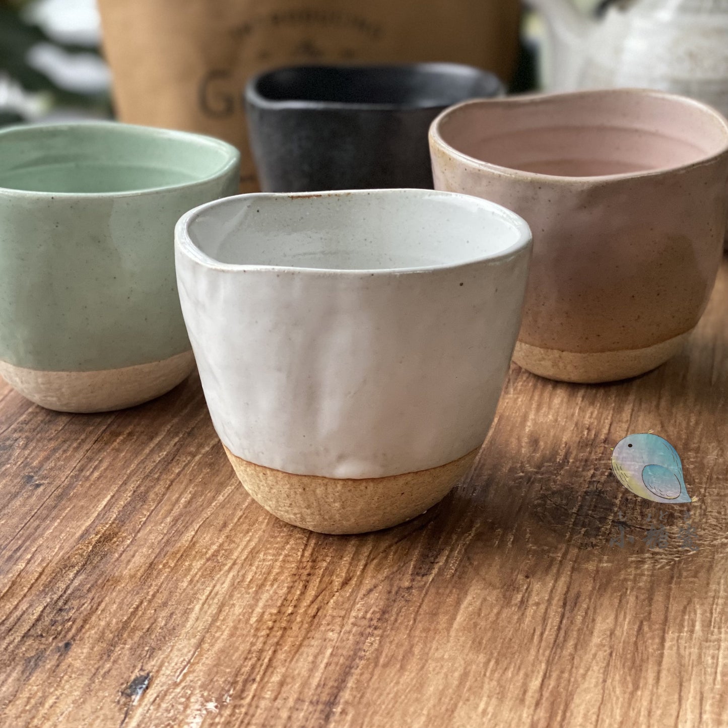 小糖瓷⎜日本製  陶器手捏茶杯/咖啡杯/手握杯