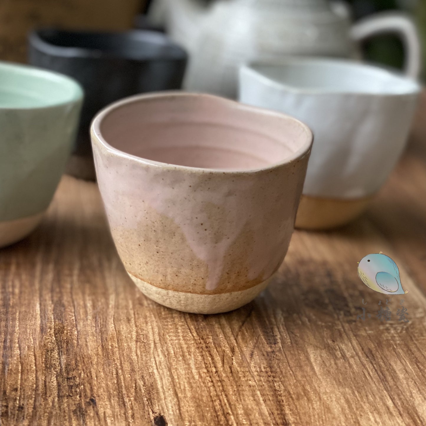 小糖瓷⎜日本製  陶器手捏茶杯/咖啡杯/手握杯