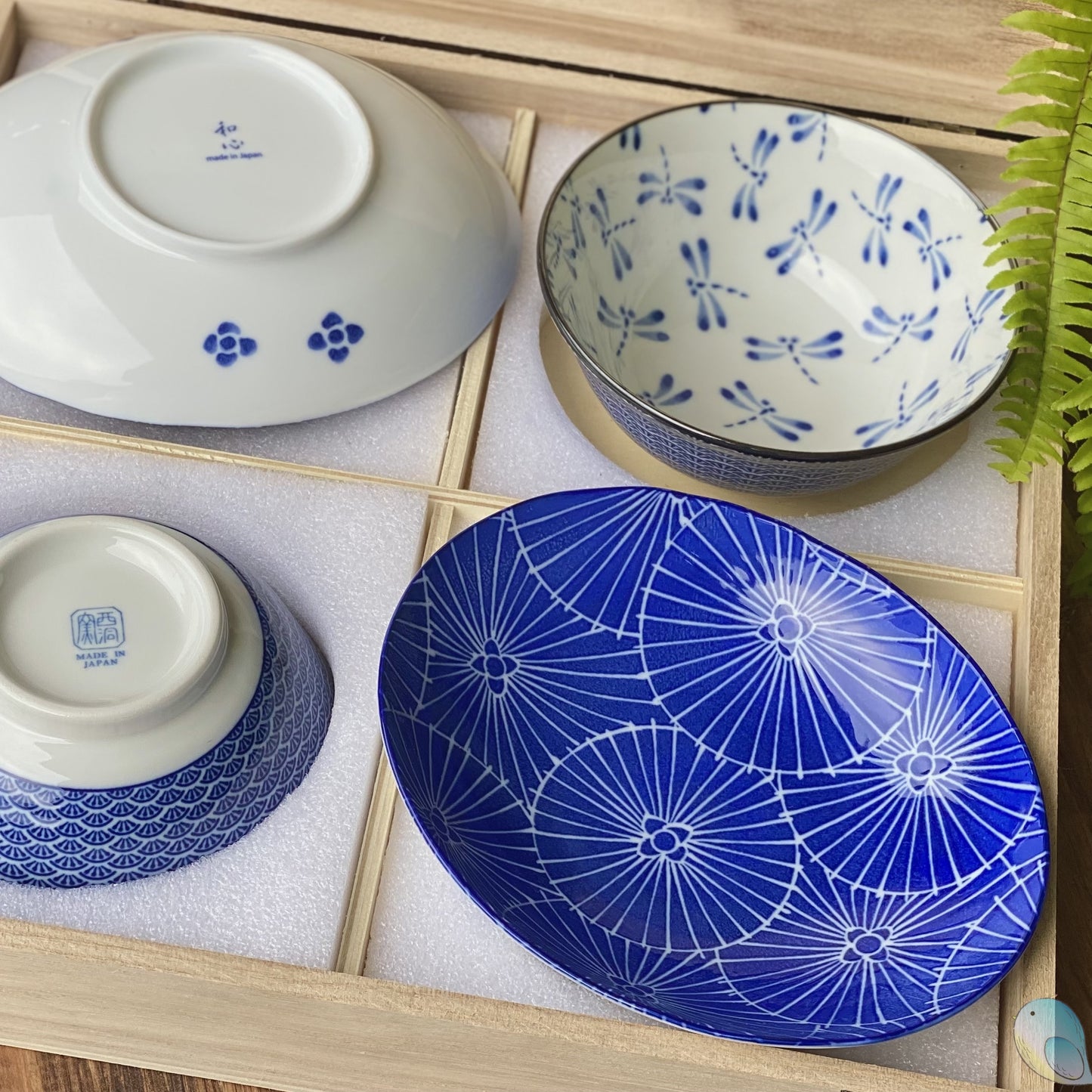 小糖瓷｜日本製 [禮盒組] 四入禮盒組 （兩盤兩碗）送木筷