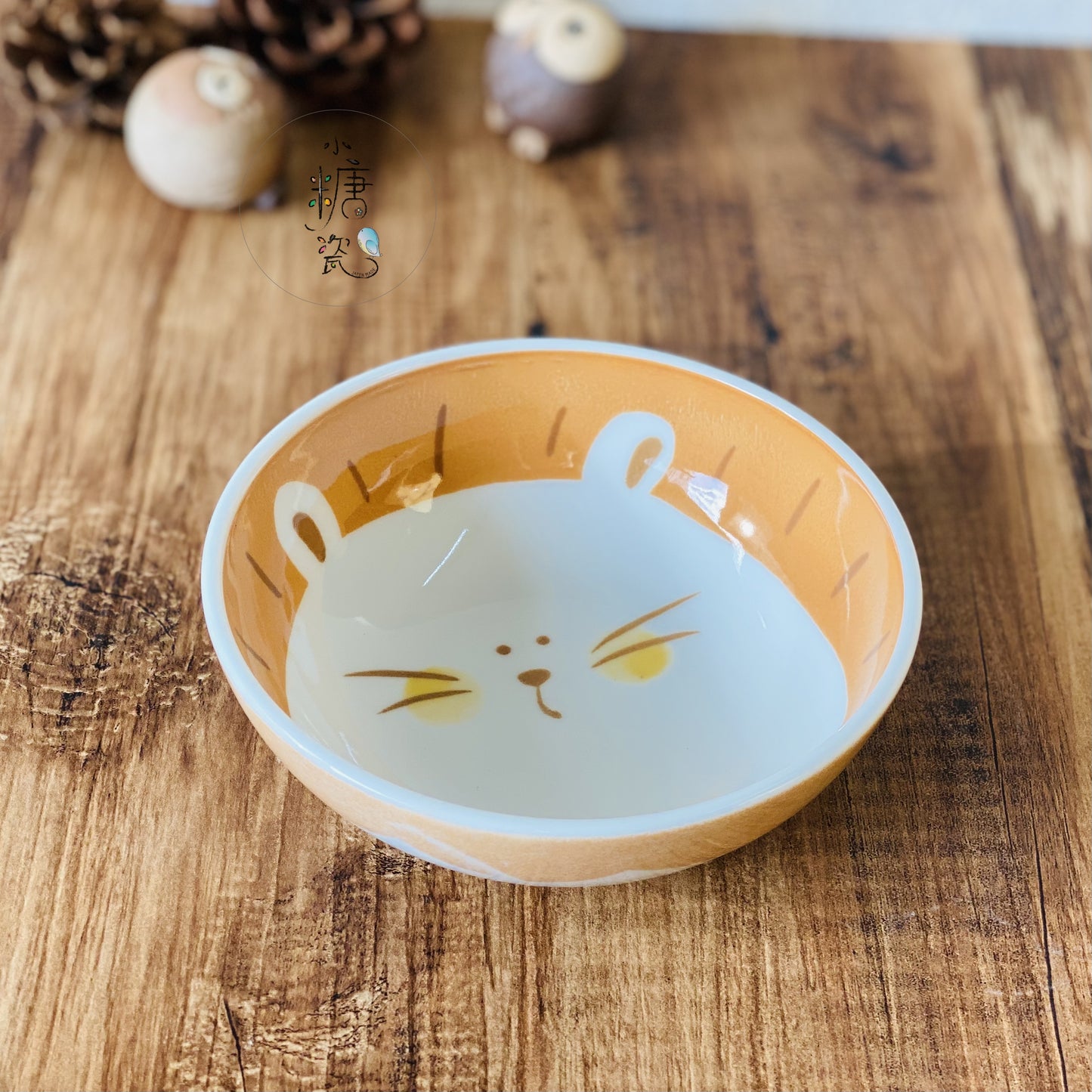 小糖瓷｜日本製 兒童（子供）輕量小獅子小兔子早餐碗/沙拉碗/甜點碗