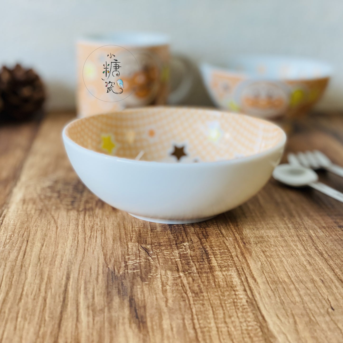 小糖瓷｜日本製 🈴️ 麵包卡通輕量兒童（子供）早餐碗/湯碗