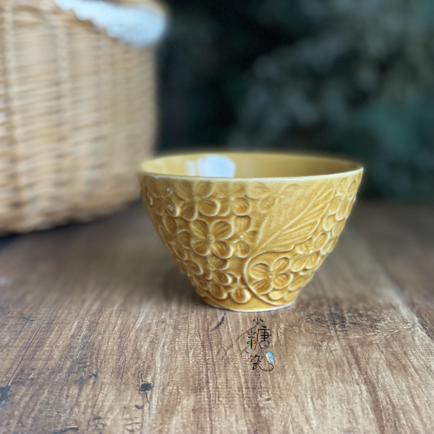 小糖瓷⎜日本製 [aito制作所］繡球花浮雕飯碗（多色）