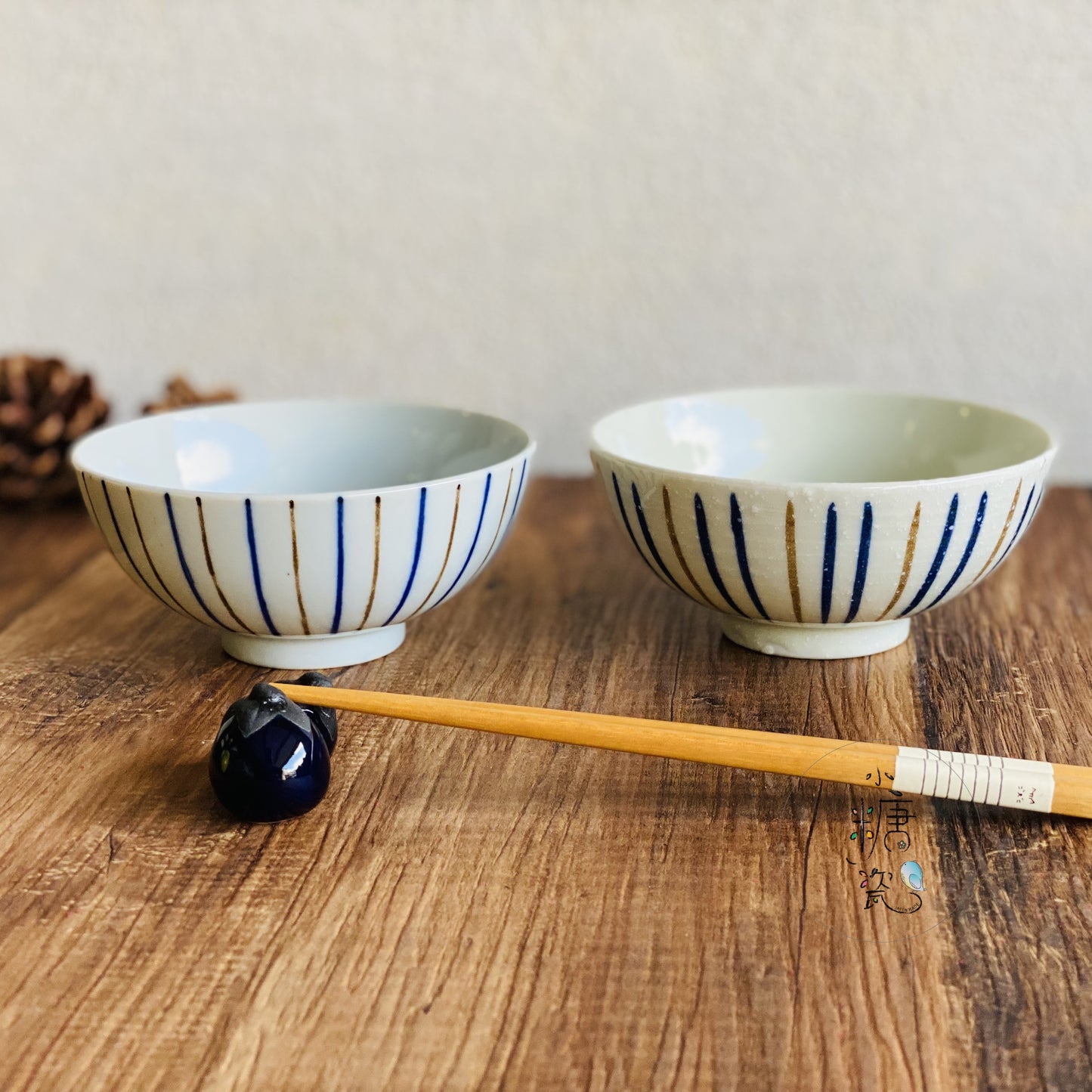 小糖瓷｜日本製 [限量特價中] 日式粉彩十草“小”飯碗/金平碗/日式定食飯碗（兩款）