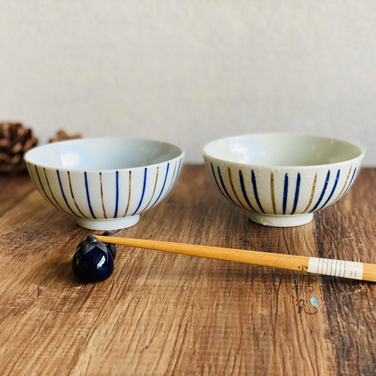 小糖瓷｜日本製 [限量特價中] 日式粉彩十草“小”飯碗/金平碗/日式定食飯碗（兩款）