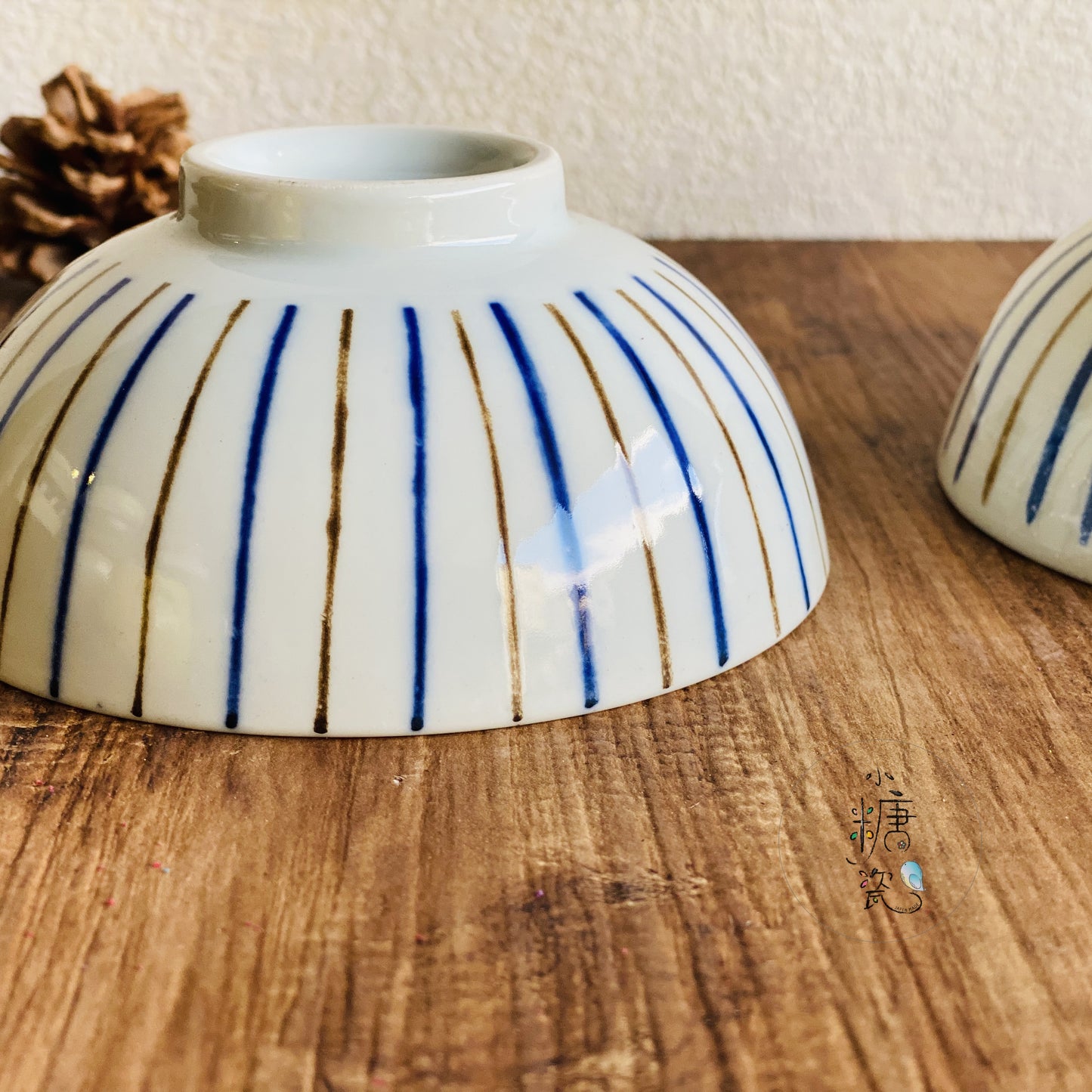 小糖瓷｜日本製 [限量特價中] 日式粉彩十草“小”飯碗/金平碗/日式定食飯碗（兩款）