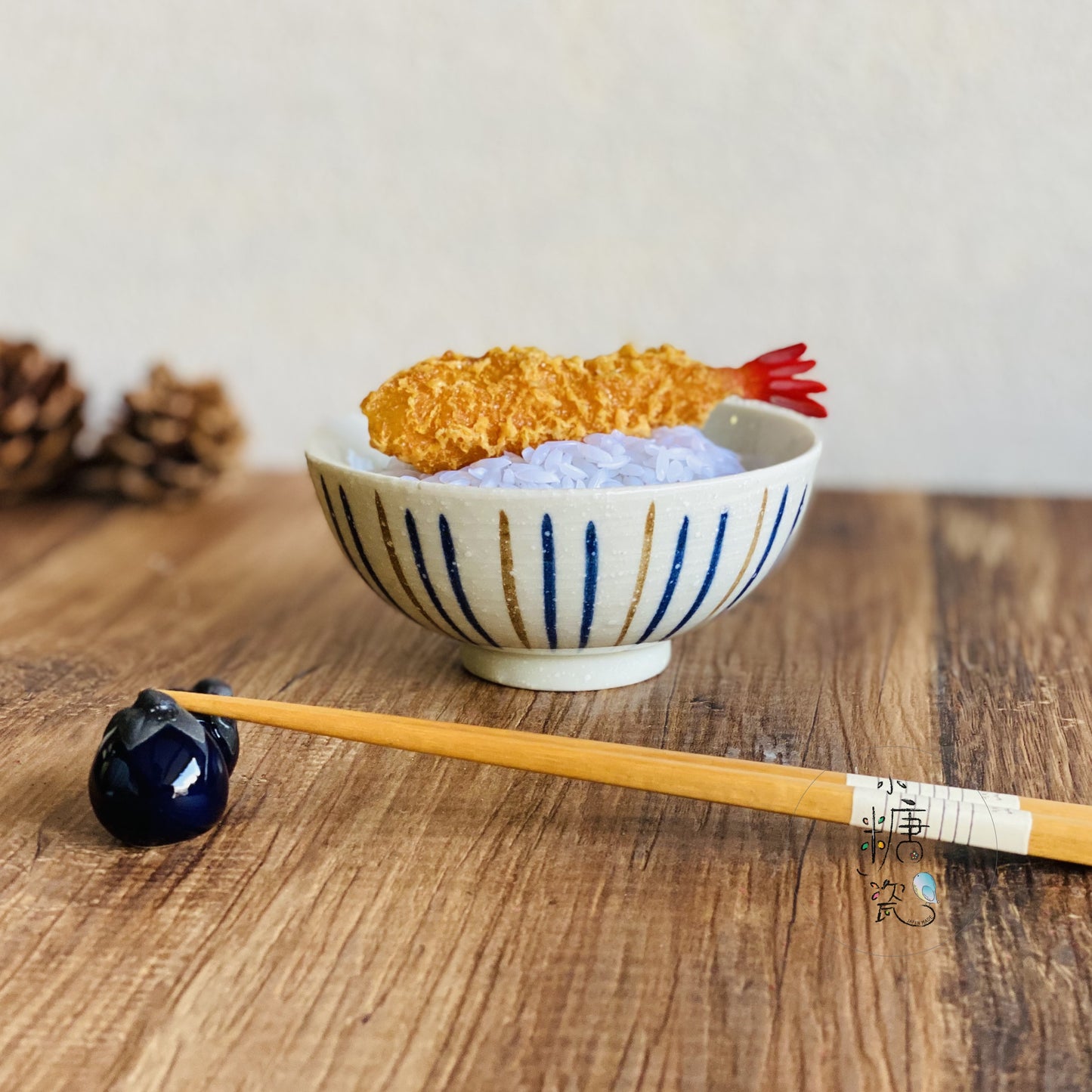 小糖瓷｜日本製 [限量特價中] 日式粉彩十草“小”飯碗/金平碗/日式定食飯碗（兩款）