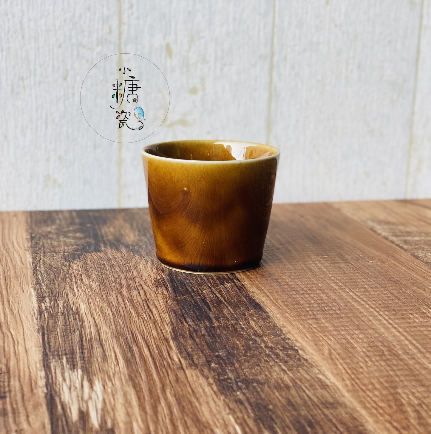 窯變紺星空藍/金沙棕輕量豬口杯/茶杯/甜點杯