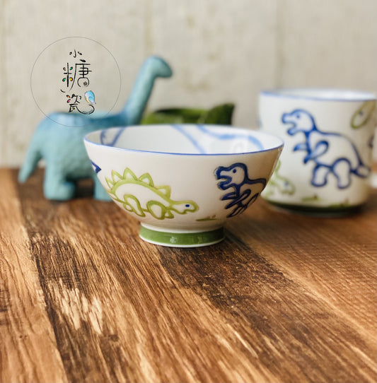 小糖瓷｜日本製 兒童（子供）恐龍飯碗