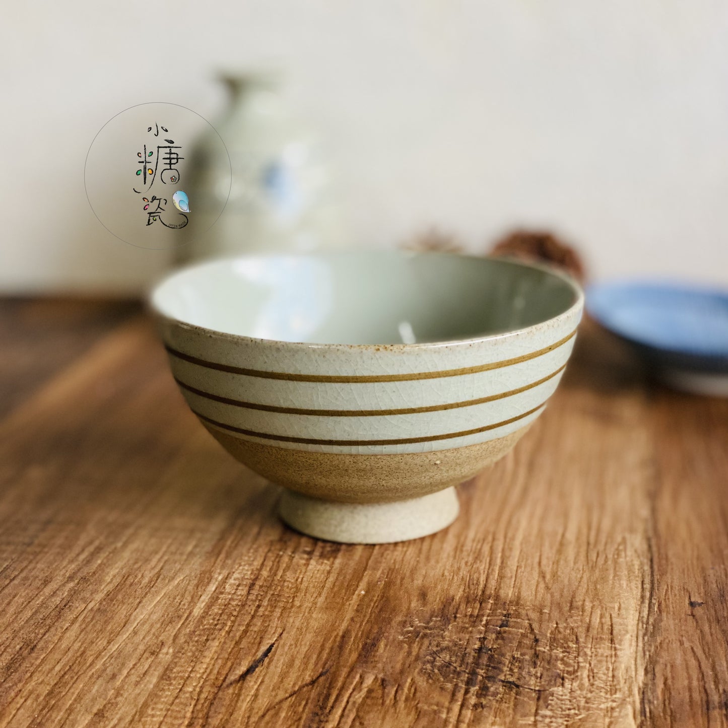 小糖瓷｜日本製 🈴️［有田燒] 有田燒裂釉陶質感飯碗